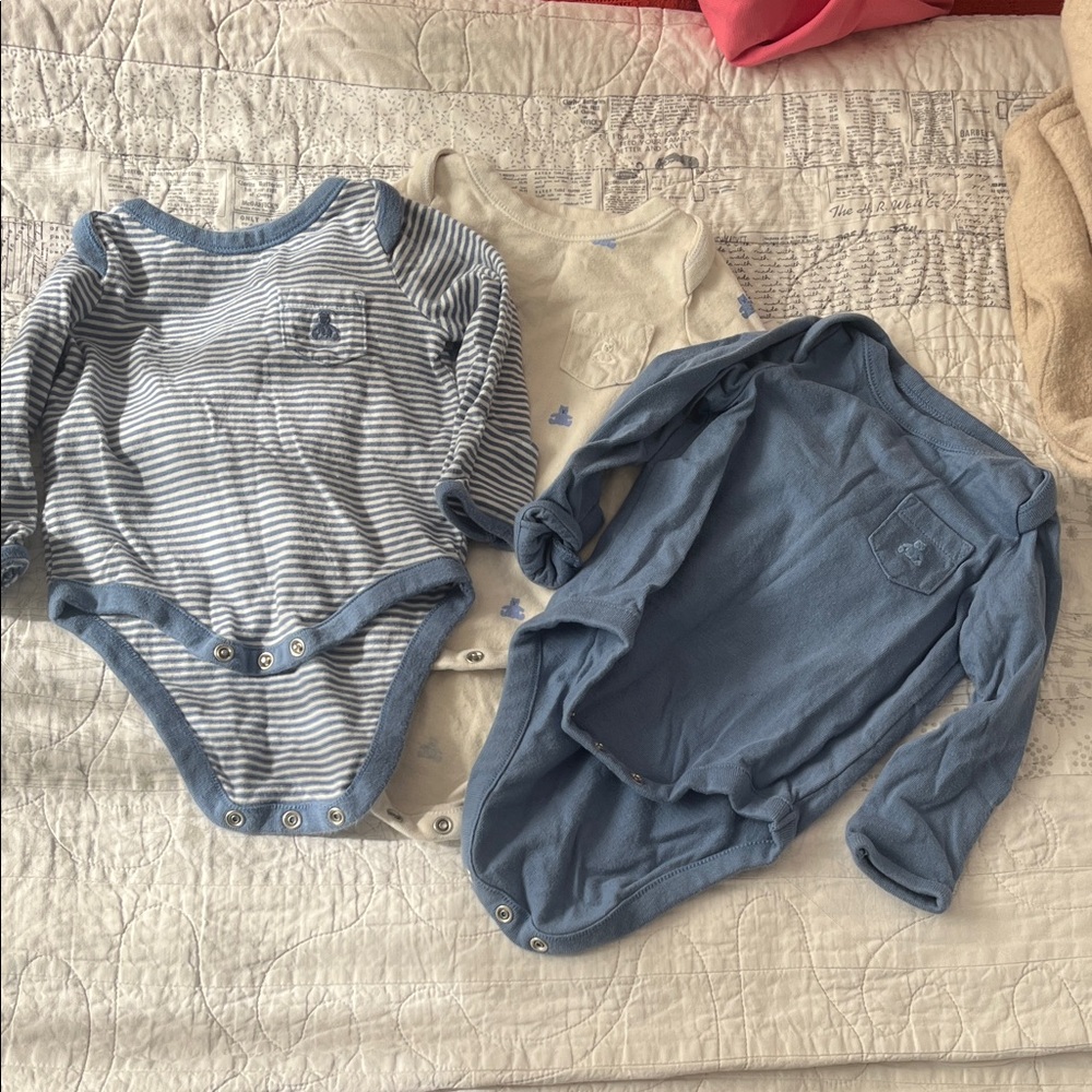 Baby Gap 3 Long Sleeve Onesies